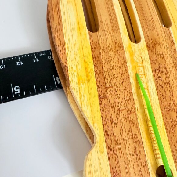 Hawaiian Teak Serving Tongs Kitchen Utensils Wooden Salad Server VTG Claw Style - Picture 8 of 10